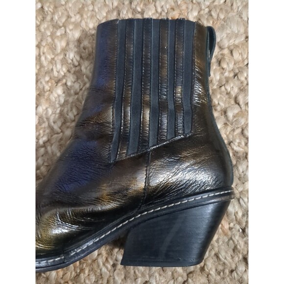 Donald Pliner Boot Western Couture Jaira Metallic Pig Leather Boot Shoe Goring - Picture 6 of 16